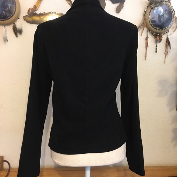 Vintage “I” Countess black textured career jacket - Picture 5 of 8